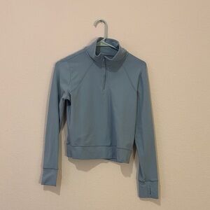 Light Blue Quarter-Zip Pullover